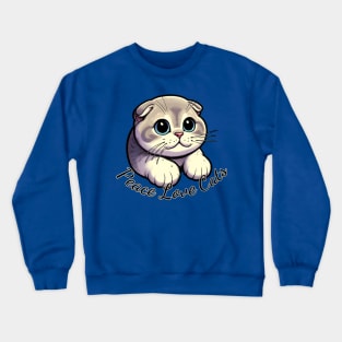 Peace Love Cats Crewneck Sweatshirt